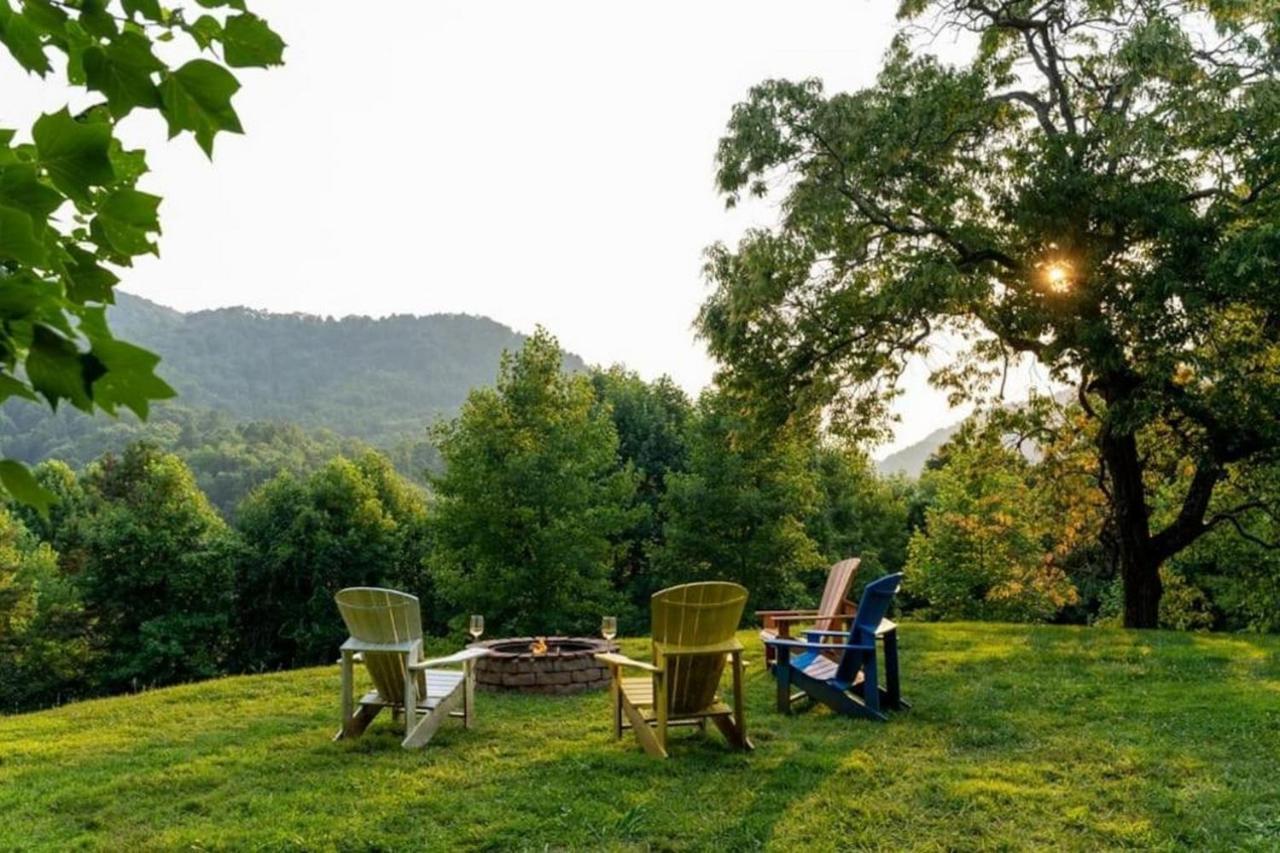 Log Cabin Stunning Mountain Views On 12 Acres Candler Exterior photo